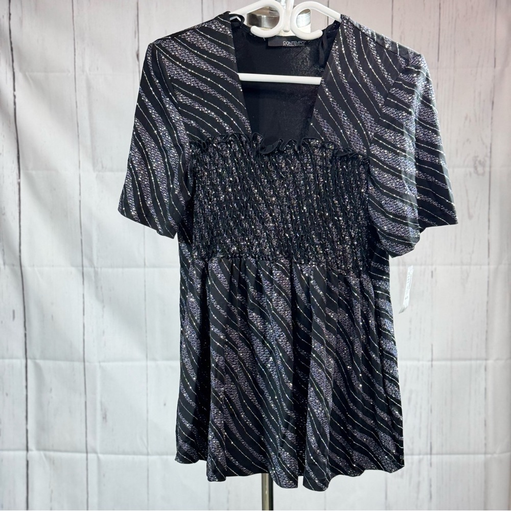 F3.NWT Contempo by pennington sparkle top, size X